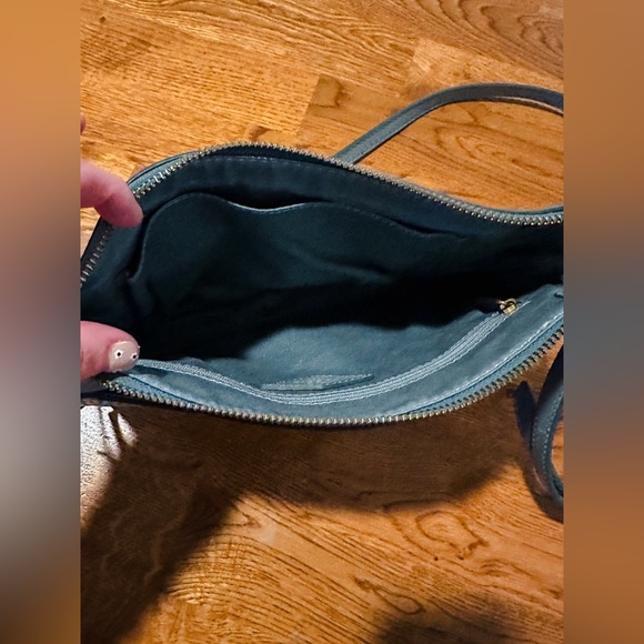 🎉HP!🎉 Fossil🔑 Light Blue Emma Leather Crossbody Bag - Picture 8 of 14